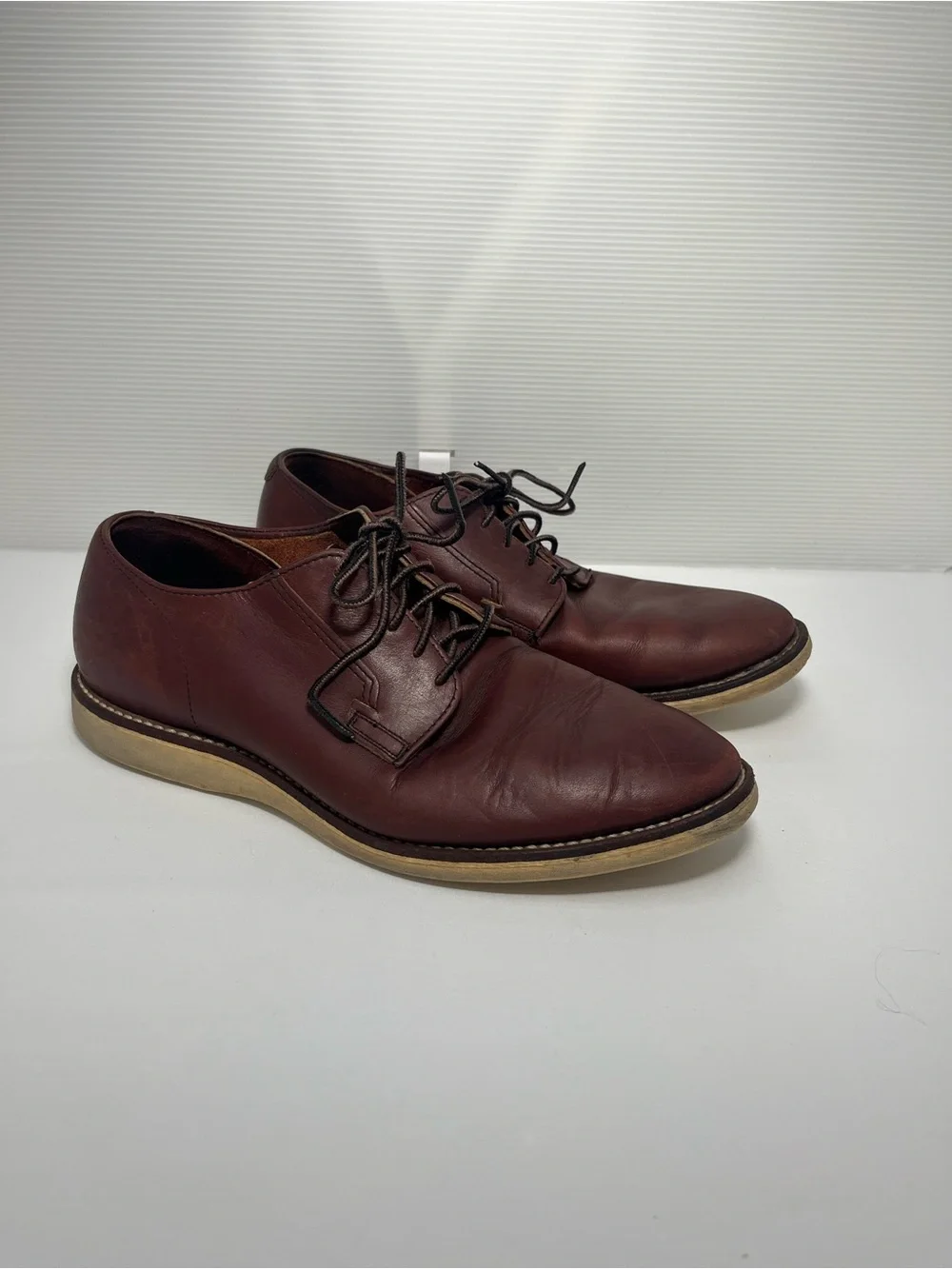 Red Wing 3117 Postman Oxford Oxblood Mesa Leather‎ Mens Size 10 D Discontinued